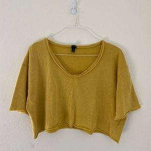 Yellow Crop Top